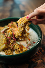 Verduras fritas en Salsa de Quesillo
